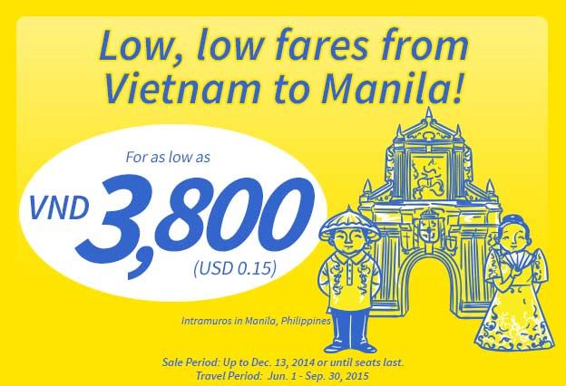 Vé máy bay siêu rẻ 0.15 USD của Cebu Pacific