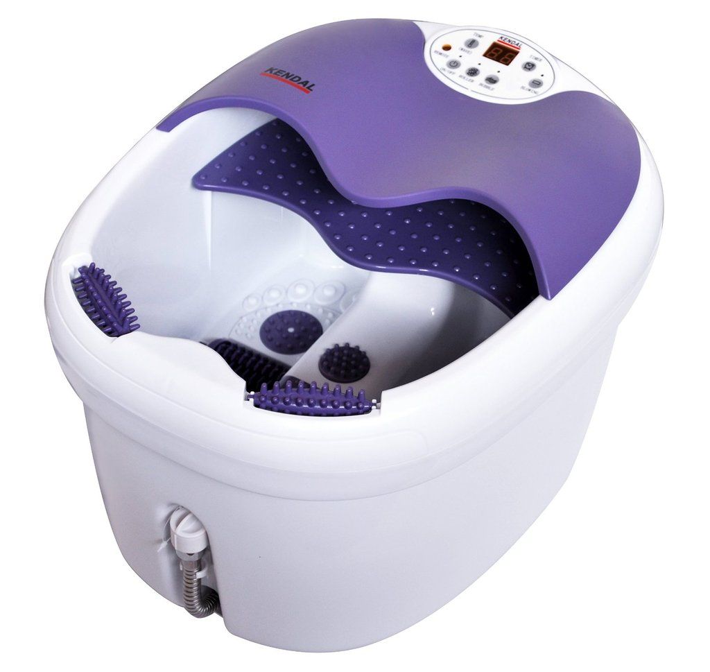 NEW Kendal Water Aqua Jet Foot Spa Whirlpool Jet Massager with Heat Purple