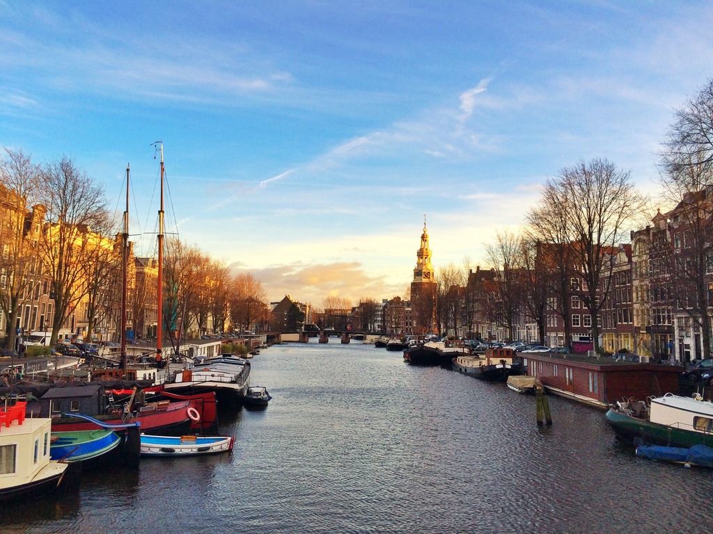 Sunset in Amsterdam