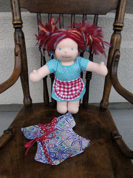 EUC - 10" Bamboletta Little Buddy Doll - Rose - Two Outfits