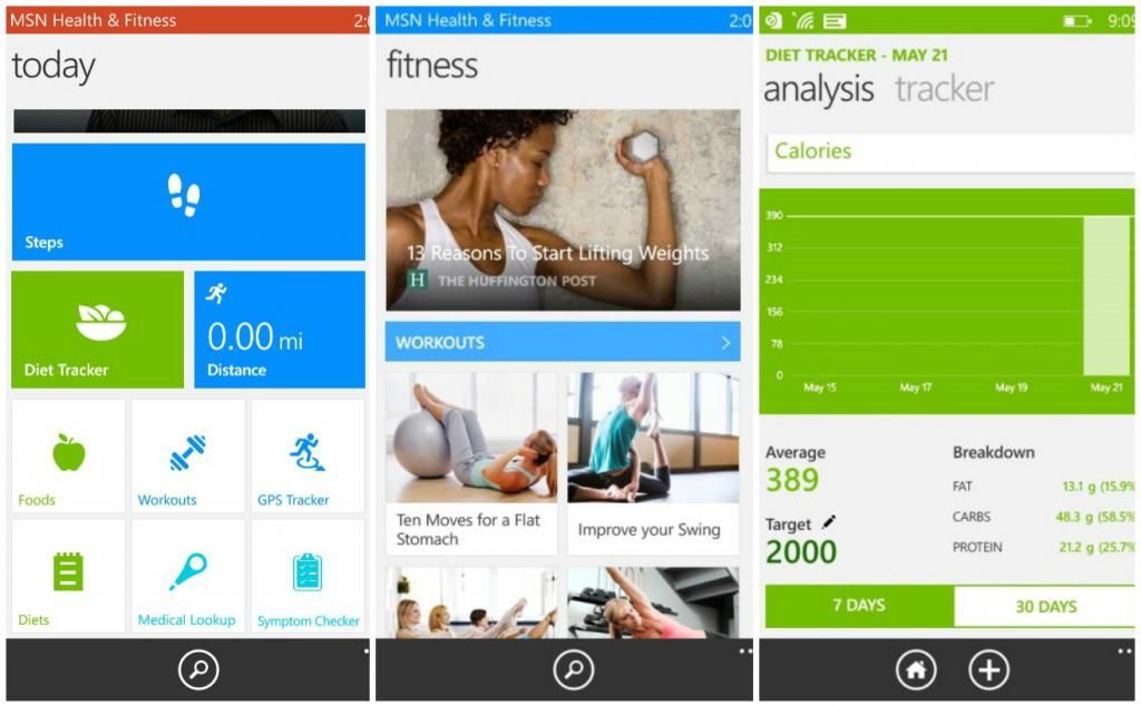 download fitness msn